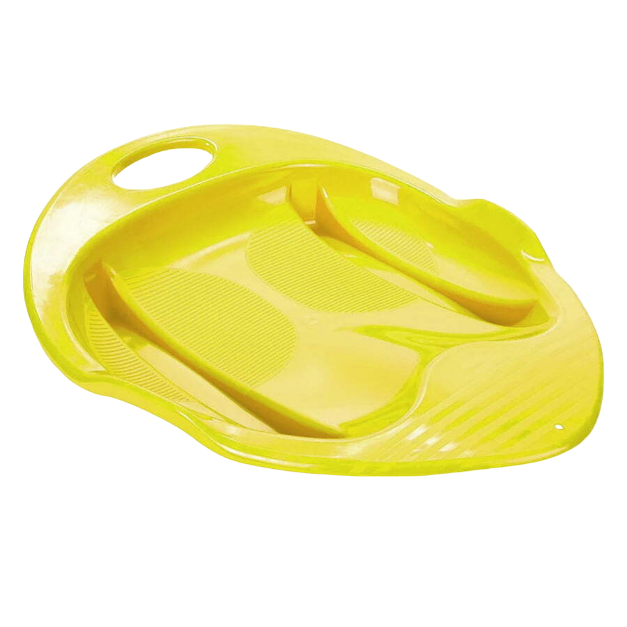 Ледянки для катания детские Пластик Снежный гонщик Пл-С85 желтые