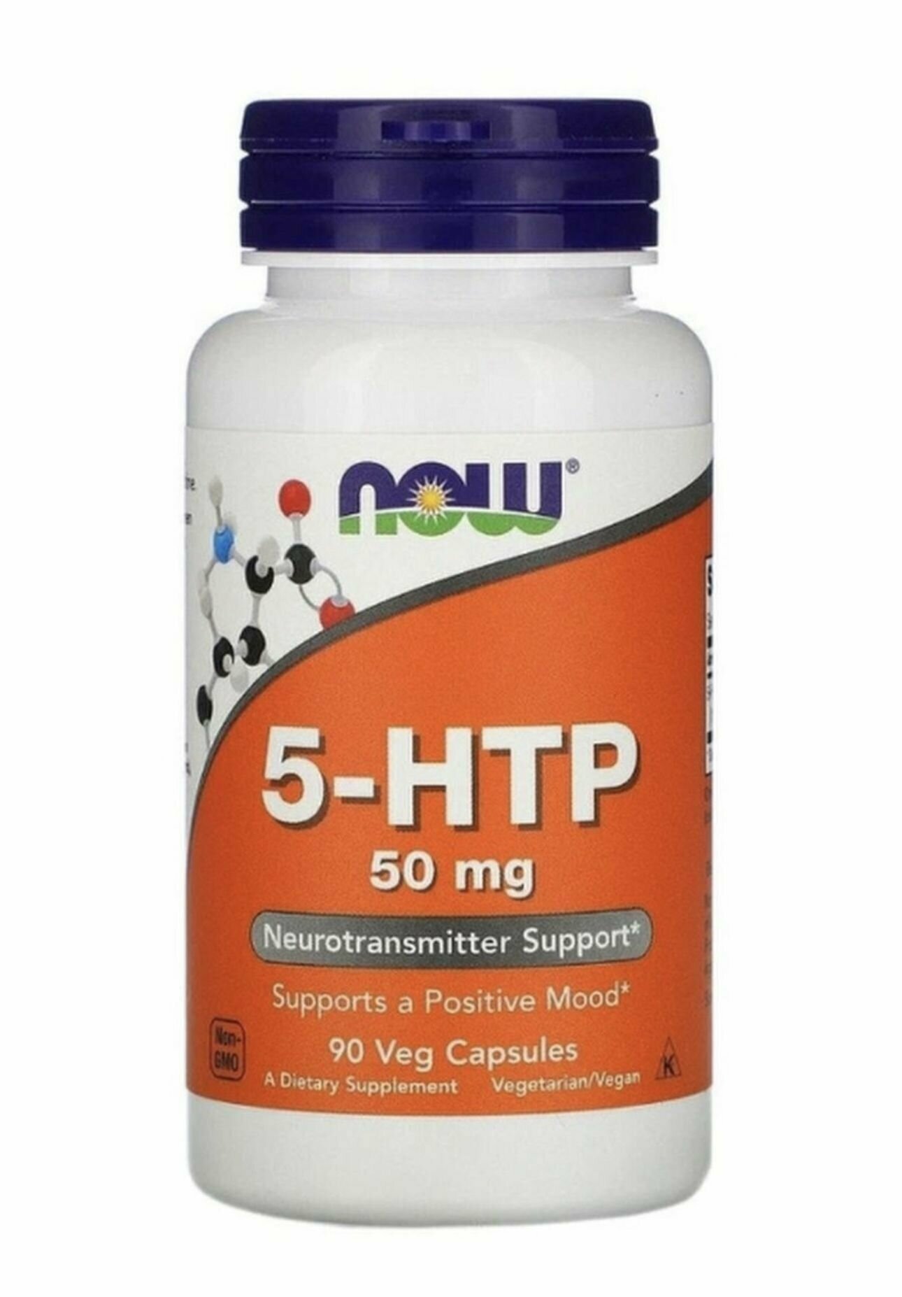Картинки NOW 5 HTP серотонин 5 гидрокси триптофан 50 мг, 90 капсул