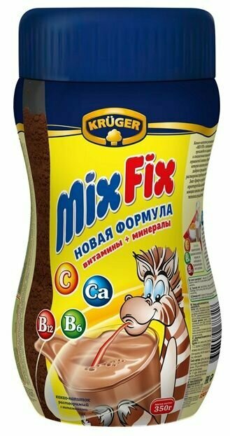 KRUEGER Какао-напиток растворимый Mix Fix, с витаминами, 375 г, 6 шт - фотография № 2