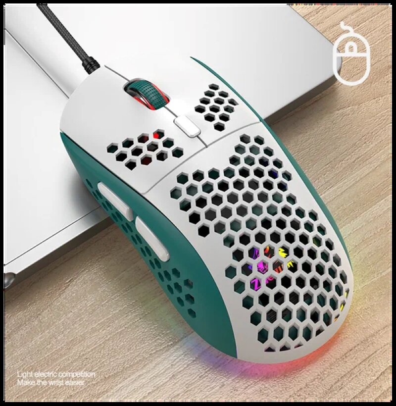 Игровая мышь компьютерная Wolf M8 с RGB подсветкой, Мышка проводная для компьютера, ноутбука, Gaming/game mouse, игровые мышки, геймерская, оптическая