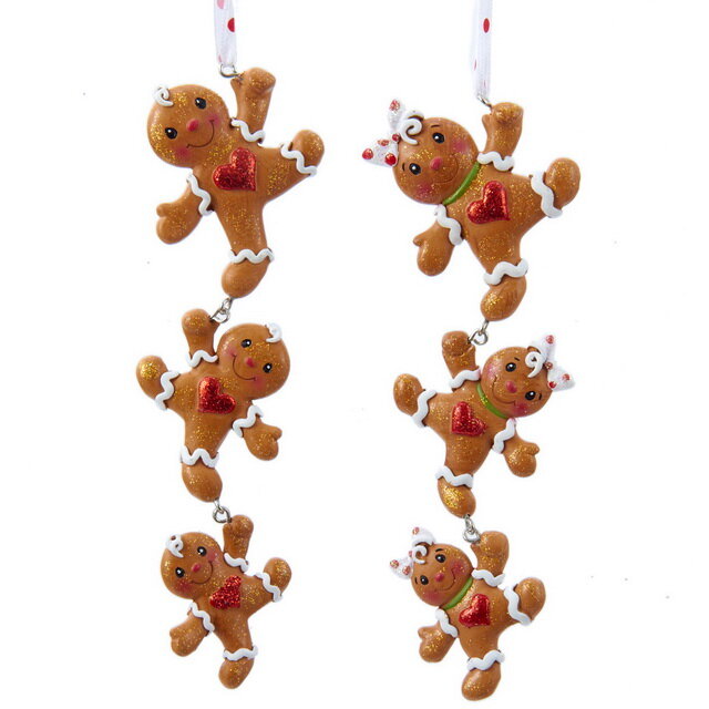 Kurts Adler Набор елочных игрушек Gingerbread Whirl 15 см, 2 шт, подвеска *