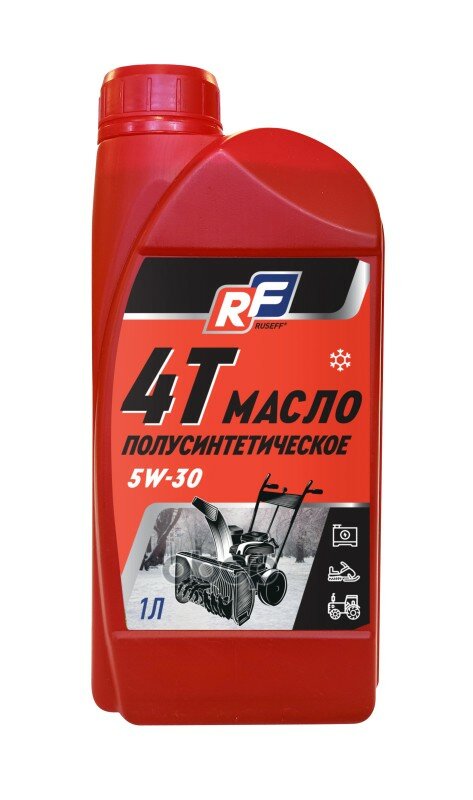 RUSEFF Масло моторное для 4-х тактных двигателей RUSEFF Schneefraese 5W30 п/синт.1л