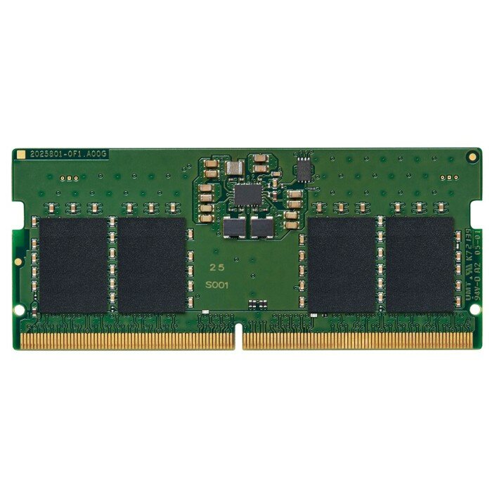 Kingston Модуль памяти 8GB 5200MT s DDR5 Non-ECC CL42 SODIMM 1Rx16 KVR52S42BS6-8