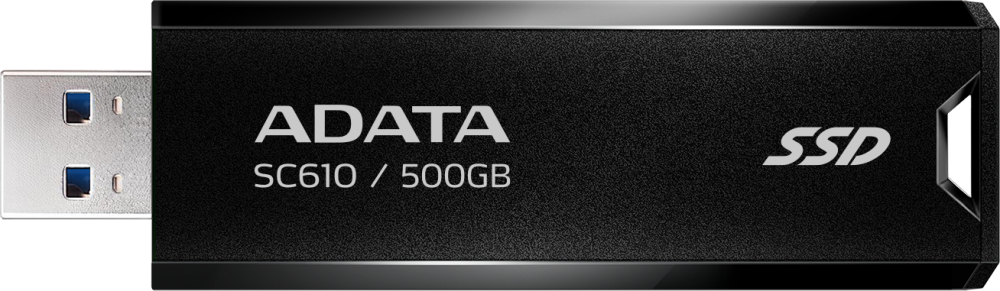 Внешний накопитель SSD ADATA 500Gb SC610 USB Type-A (550/500 Mb/s) metal case black (SC610-500G-CBK/RD)