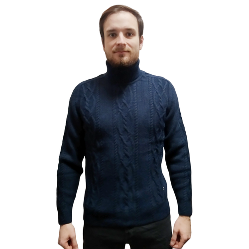 Свитер KINGWOOL, размер 50, синий свитер kingwool размер 50 синий серый