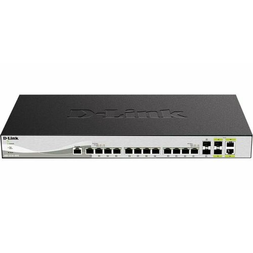 D-Link PROJ Smart L2 Switch 12x10GBase-T 2x10GBase-X SFP 2xCombo 10GBase-TSFP CLI RJ45 Console 10058100₽
