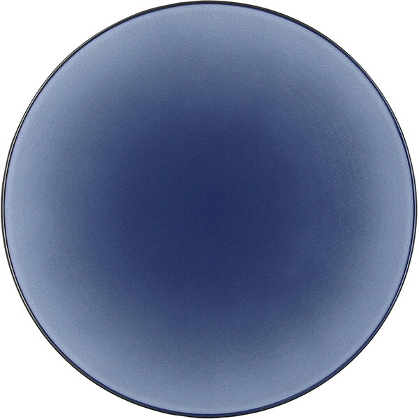 Тарелка мелкая «Экинокс»; фарфор; D=28, H=3.3см; синий