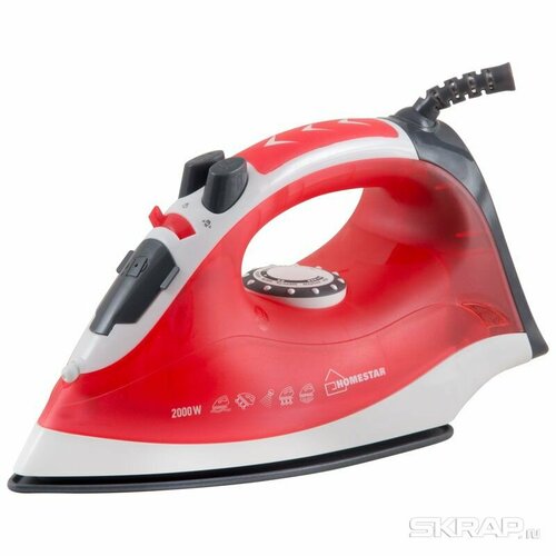 Утюг 2000ВТ керам Покрытие С отпар Коралл 002672 HOMESTAR 241500₽