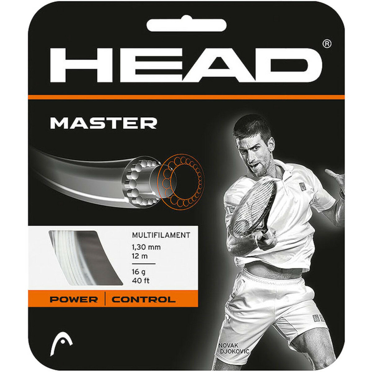 Теннисная струна HEAD Master Белый 281023-15WH (Толщина: 140)