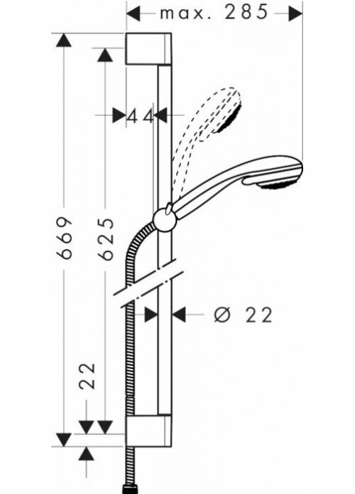 Гарнитур душевой Hansgrohe - фото №3