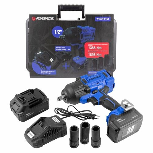 Гайковерт аккумуляторный ударный Forsage F-WT02F1161 3634400₽