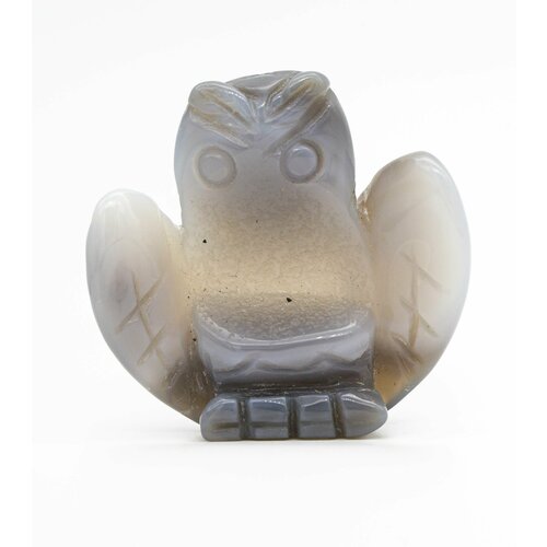 Статуэтка совы из агата (жеода) 17