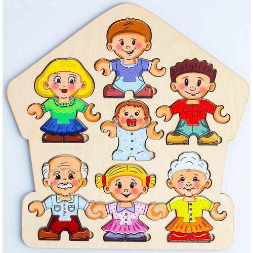 Пазл-конструктор Собери персонажа. Семья
