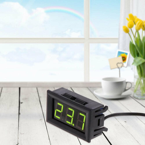 Термометр светодиодный DC5-12V цвет свечения зеленый 332₽