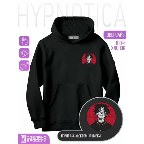 фото Толстовка hypnotica, размер xs, черный