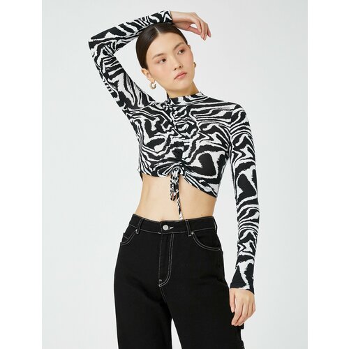 фото Лонгслив koton, размер l, черный