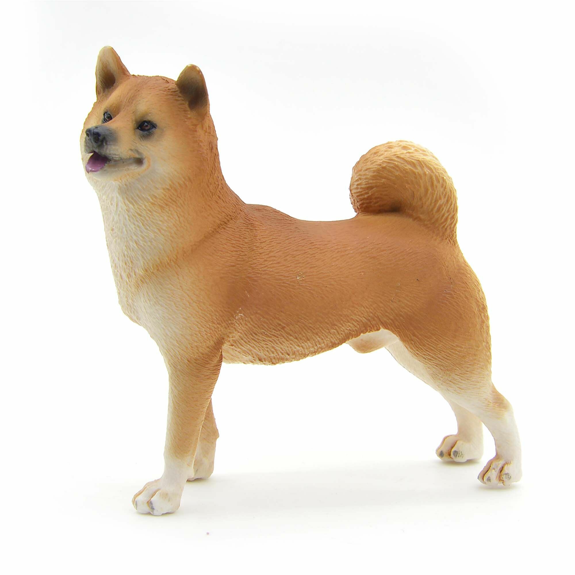 фото Фигурка животного Zateyo собака Сиба-Ину игрушка для детей коллекционная, декоративная 11х3.7х9.8 см