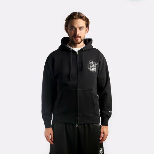 фото Толстовка hard zip hoodie, размер l, черный