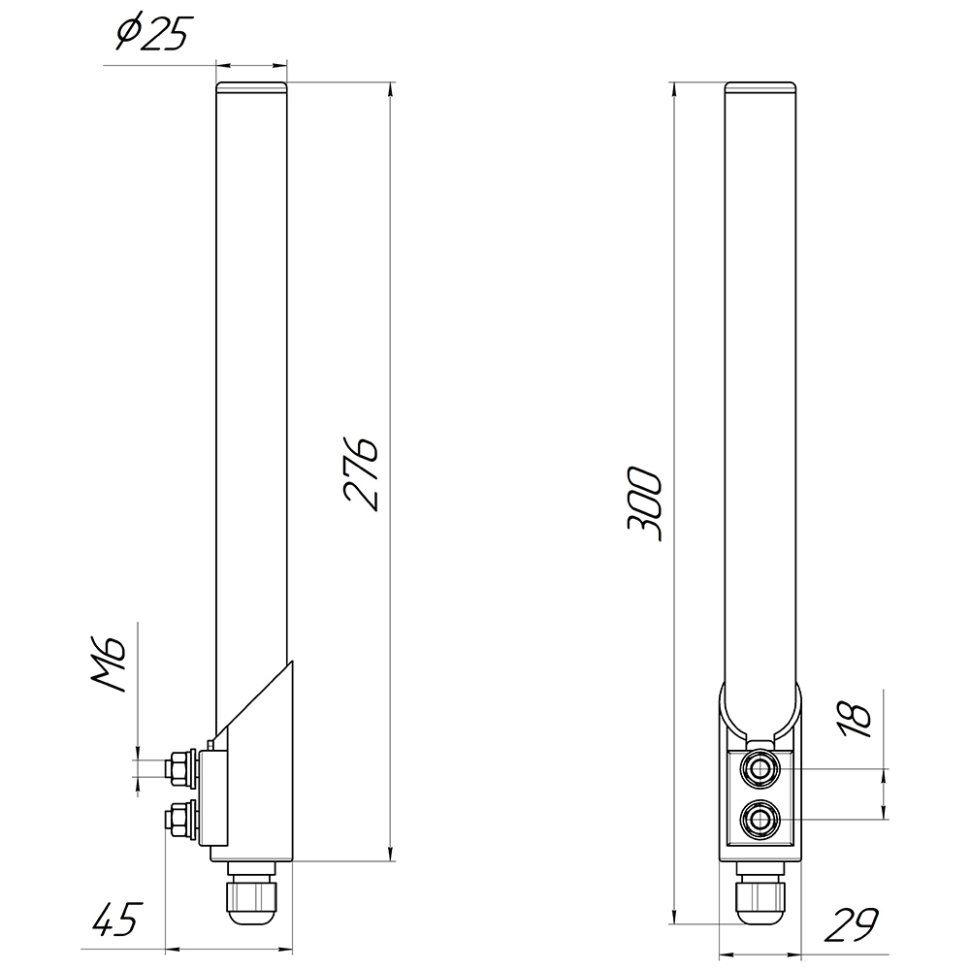 WiFi антенна 24ГГц KC6-2400T