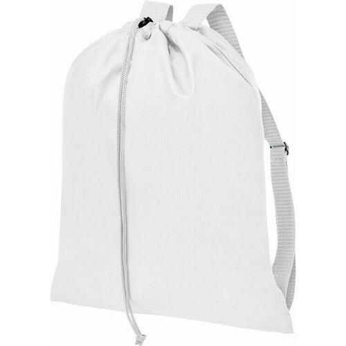 Рюкзак со шнурком и затяжками Oriole, белый наплечные ремни для зажима croll