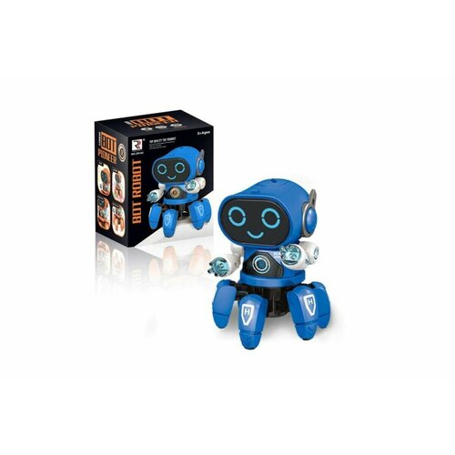 Интерактивная игрушка танцующий робот Robot Bot Pioneer, цвет синий интерактивная игрушка танцующий робот robot bot цвет белый