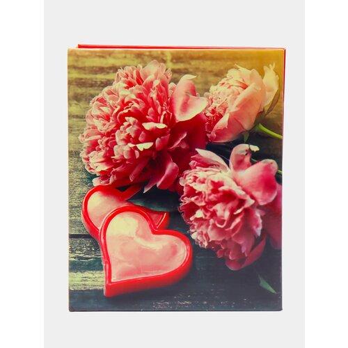 Фотоальбом Ассорти 200 фото 10 х 15 твёрдая обложка Цвет Коралловый 1318₽