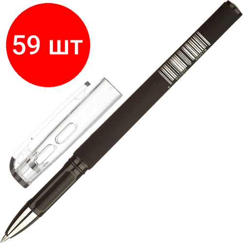 Комплект 59 штук, Ручка гелевая неавтомат. Attache Mystery черный,0.5мм