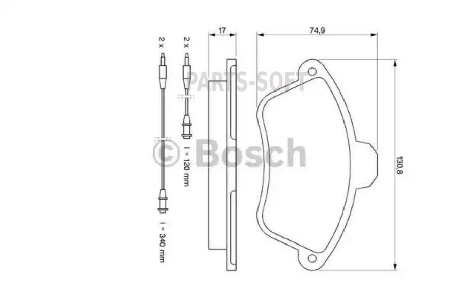 Тормозные колодки Bosch - фото №4