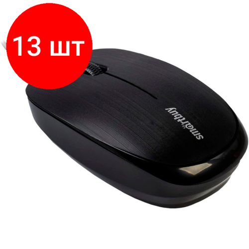 Комплект 13 штук, Мышь компьютерная Smartbuy ONE 214-K черная (SBM-214-K) компьютерная мышь smartbuy sbm 613ag p k фиолетовый