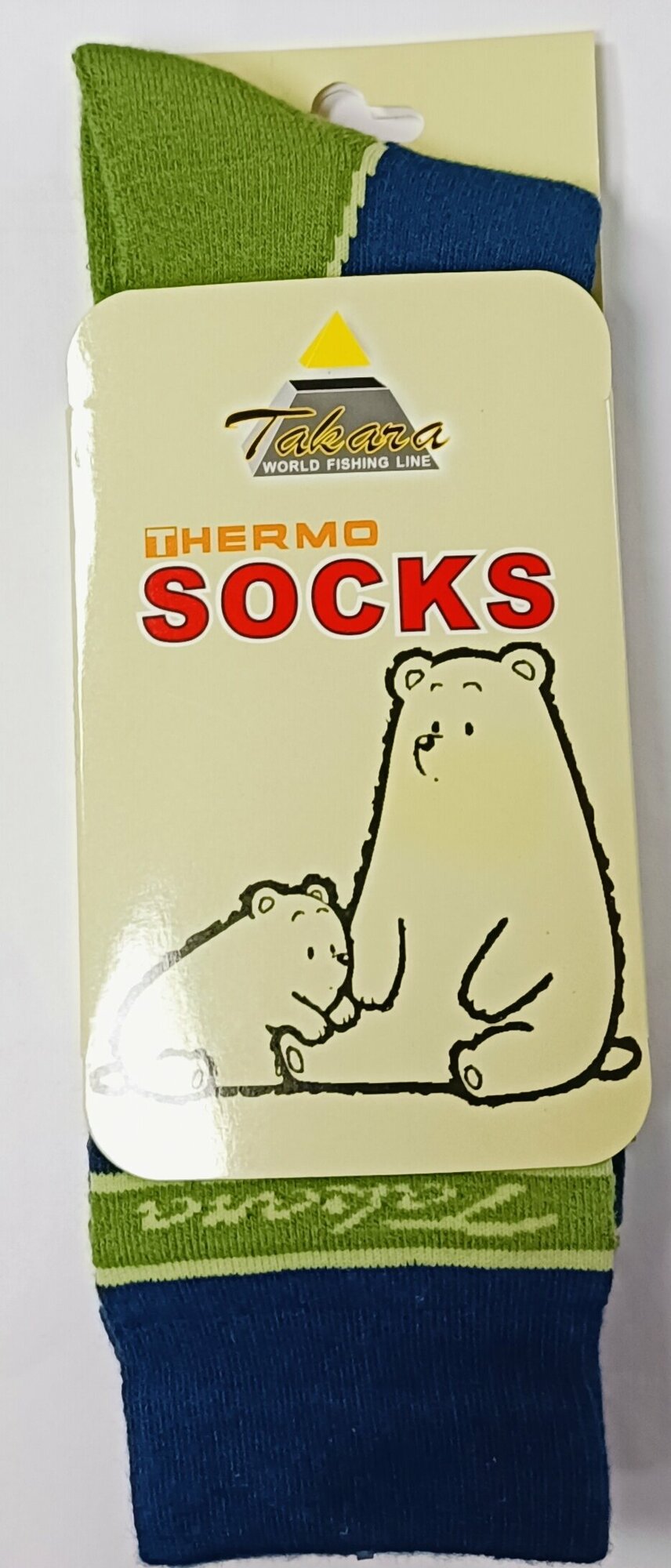 Термоноски TAKARA, размер 42/46, зеленый, — фото 1