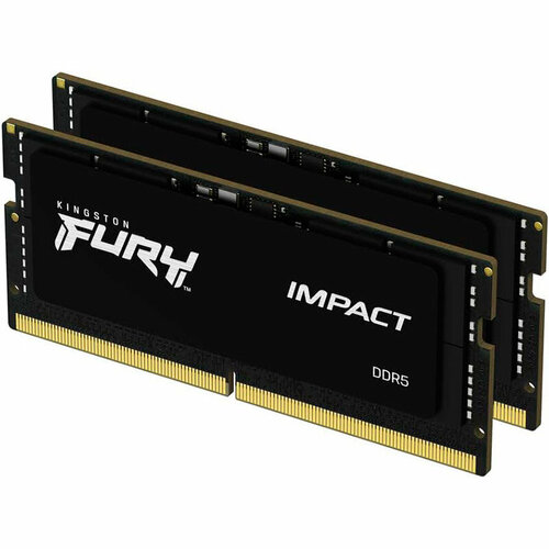 Оперативная память Kingston Модуль памяти Kingston 32GB SO-DIMM DDR5 4800МГц CL38 SODIMM Kit of 2 FURY Impact 1203000₽