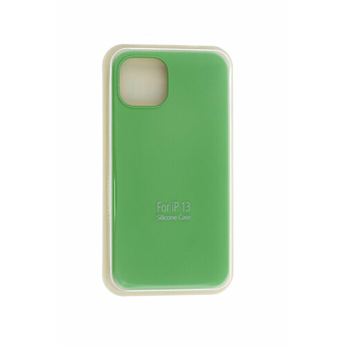 Чехол-накладка для iPhone 13 VEGLAS SILICONE CASE NL закрытый ярко-зеленый (31)