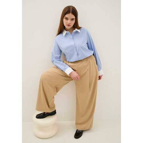 Брюки  WANDBSTORE, размер 50, бежевый