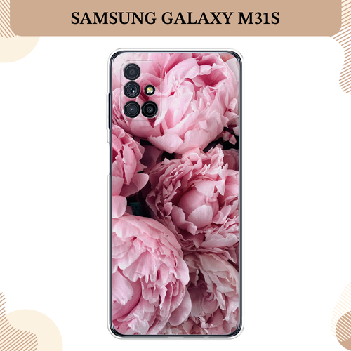 Силиконовый чехол Нежные пионы на Samsung Galaxy M31s / Самсунг Галакси M31s силиконовый чехол пионы на samsung galaxy m31s