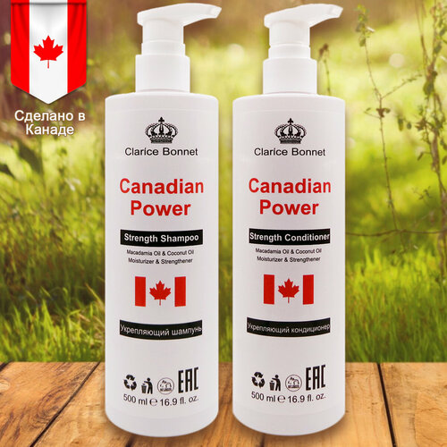 Набор шампунь и бальзам для волос Canadian Power укрепляющий