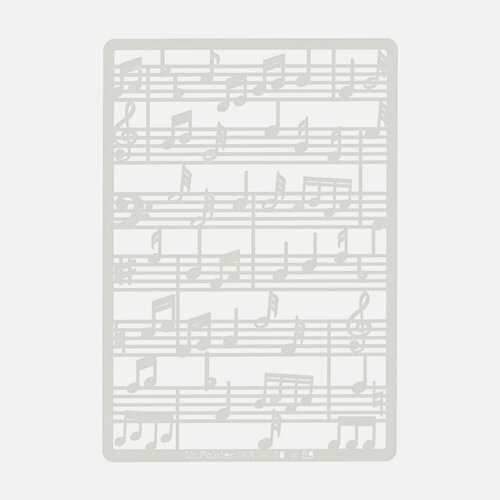 Изображение товара Mr.Painter TFR-10-XG77 Трафарет-маска 11.5×16.5 см, 59 Мелодия для настенной росписи