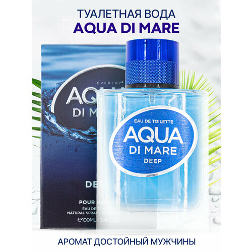 Духи мужские Aqua Di Mare Deep парфюмерная вода для мужчин туалетная вода 100 мл