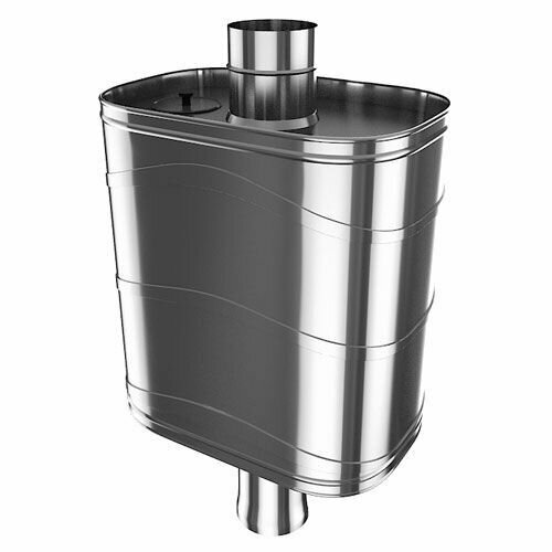 Бак для воды на трубе LAVA 55 самовар из нержавейки для печи в баню мама-мама 7266₽