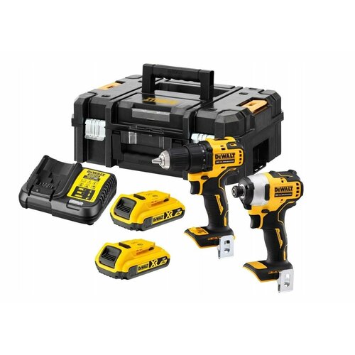 Набор инструментов DeWALT DCD708+DCF809, чемодан (DCK2061D2T-QW) festool аккумуляторная дрель шуруповёрт c 18 li 5 2 plus 574738