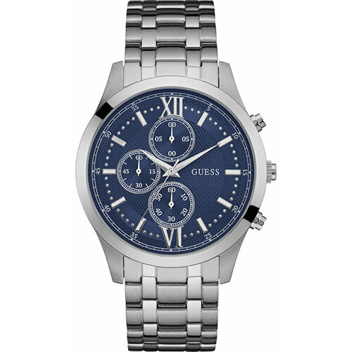 фото Наручные часы guess w0875g1, синий, серебряный