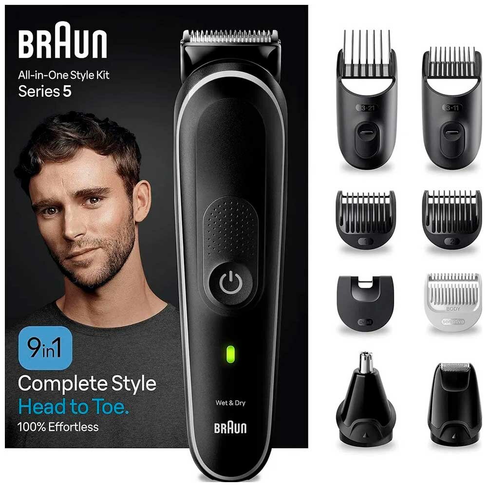 Триммер для волос Braun MGK5410, универсальный, 9в1 (тип 5544)