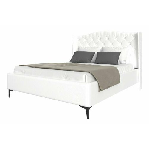 Кровать "TANGO" 1,6*2,0 м с подъемным механизмом - Белый (кожзам)