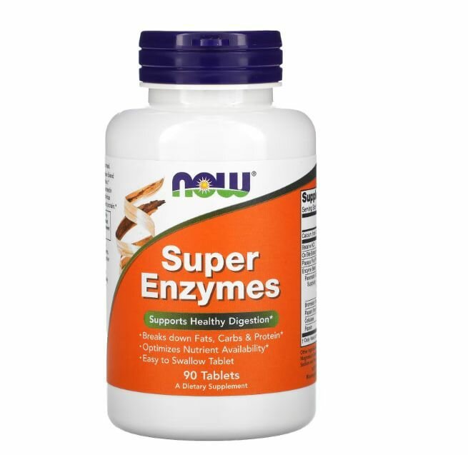 Супер энзимы Now Foods Super enzymes 90 таблеток