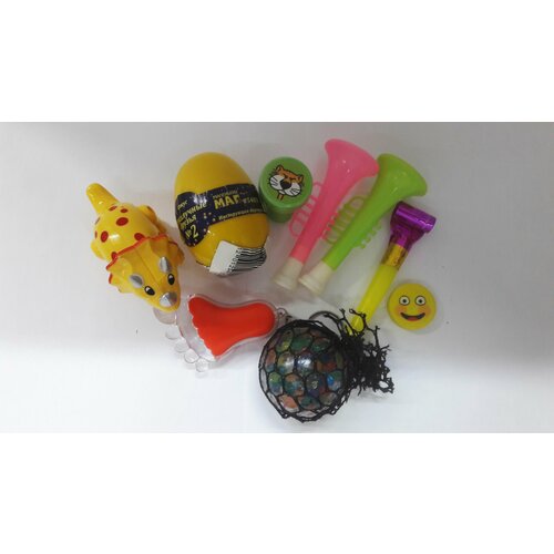 Подарочный набор игрушек в пакетике 3+ лизун светящийся