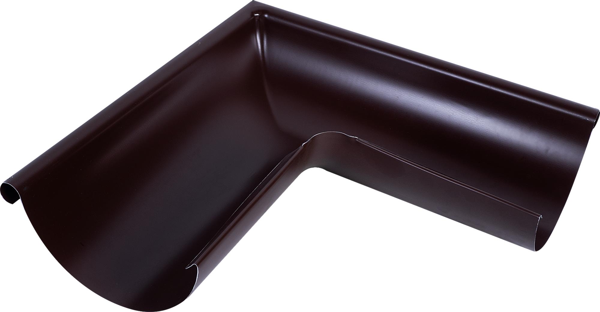 Угол желоба внешний 90° D125 мм цвет коричневый