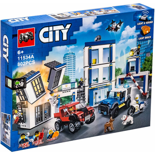 Конструктор Полицейский участок из 802 деталей конструктор lego city police 60246 полицейский участок 743 дет