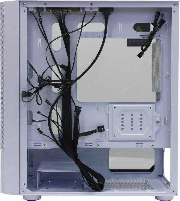 Корпус mATX 1STPLAYER белый, без БП, боковая и передняя панель из закаленного стекла, USB 3.0, 2*USB 2.0, audio - фото №13