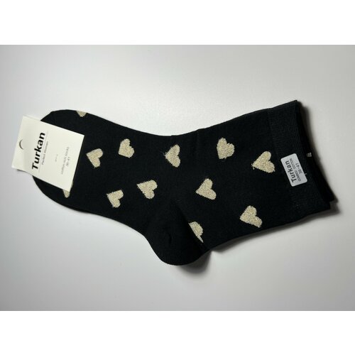 фото Носки , размер 36-41, золотой, черный turkan