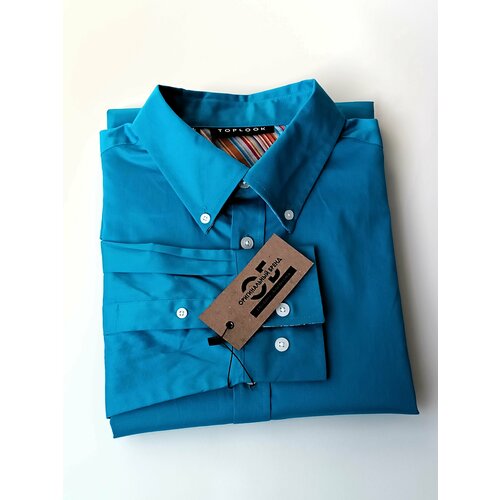 фото Рубашка top look, размер xxl, голубой