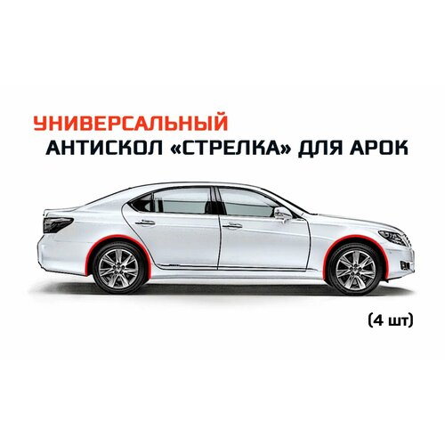 фото Защита от сколов на арках. универсальный антискол "стрелка" - комплект (4шт) стрелка11